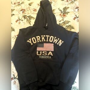 Navy Yorktown Hoodie, Size Medium